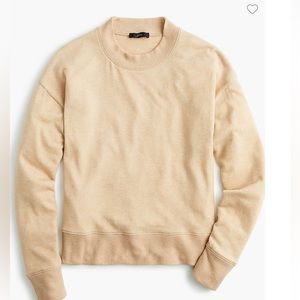 J. Crew Supercozy Mockneck Sweater Camel